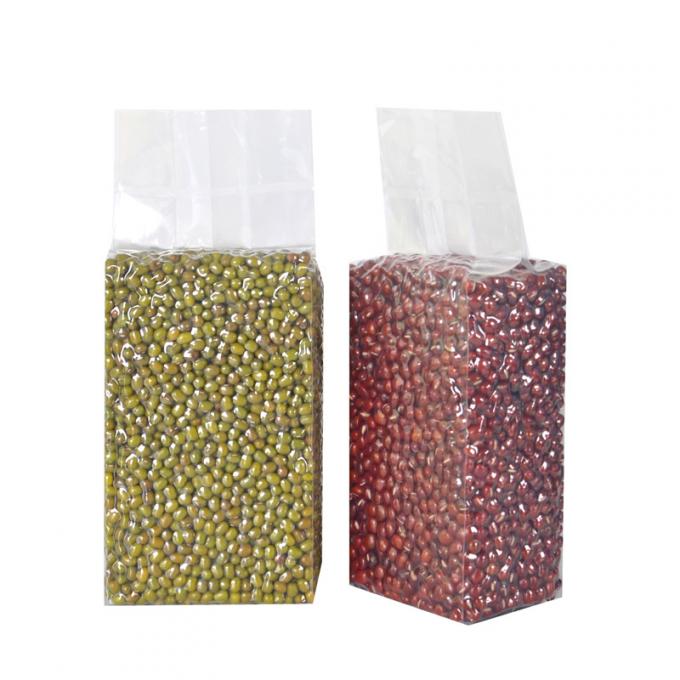 Bolsa de vacío transparente personalizada con impresión de grano reciclable para uso industrial alimentario 1