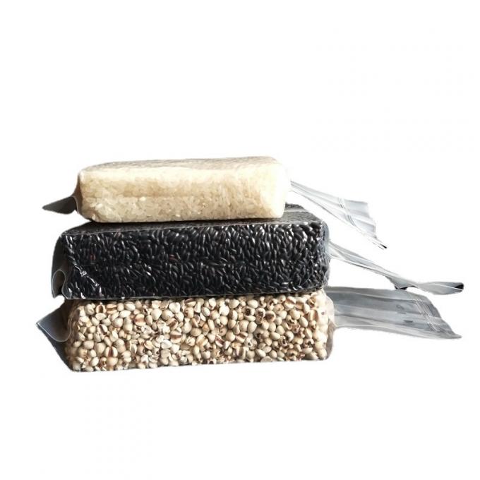 Bolsa de vacío transparente personalizada con impresión de grano reciclable para uso industrial alimentario 3