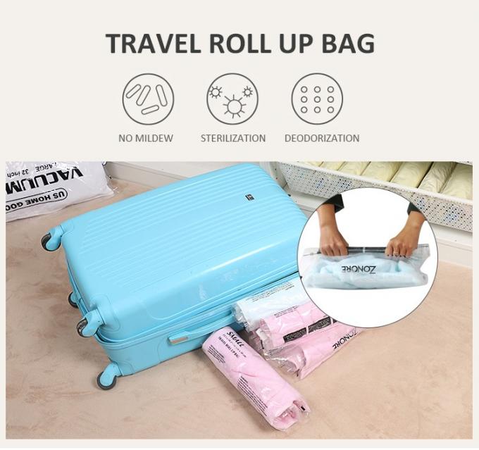 Presión manual de viaje Bolsa de almacenamiento de vacío Bolsa de espacio de vacío 0