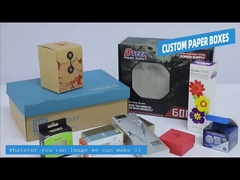 Caja de Custom Packaging Paper del fabricante con la impresión ULTRAVIOLETA de Logo Designs And para los regalos del paquete