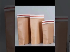 Anuncio publicitario de papel biodegradable del 100% Kraft con el escudete inferior y el escudete lateral