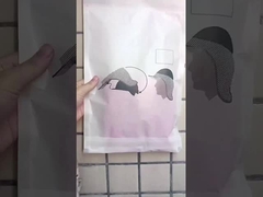 Envase de papel de vidrio con mango para embalaje y compras