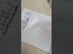 Envase de papel de vidrio personalizado con cinta adhesiva auto sellada para el embalaje de prendas de vestir