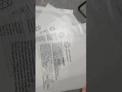 Bolsa de papel glassine personalizada de tres lados para embalaje