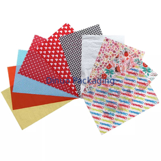 Envoltura de papel tisú de marca fresca de colores brillantes para caja de zapatos