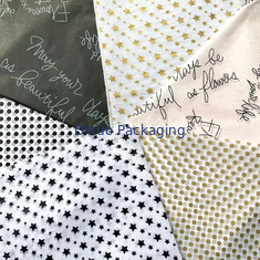 Envoltura de papel tisú biodegradable de punto de onda con dibujos de Navidad para regalo facial de perfume