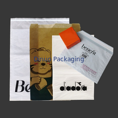 Bolsa de papel de calco transparente reciclable clara semi opaca FSC para el empaquetado de regalos