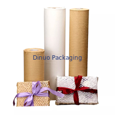 Papel Kraft de nido de abeja biodegradable de pulpa de madera que amortigua la bola de nido de abeja protectora