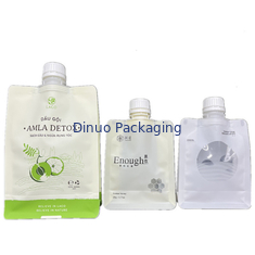 Bolsa orgánica Juice Beverage Doypack Bag reutilizable del canalón de los alimentos para niños del apretón del puré de la fruta