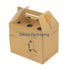 Caja de encargo de empaquetado acanalada llevada a mano del boutique de la caja de la caja de regalo
