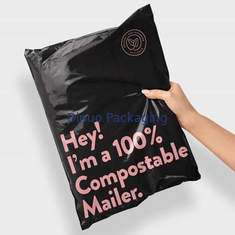 El anuncio publicitario polivinílico abonable del sello el 100% del uno mismo empaqueta los bolsos de envío biodegradables para la ropa