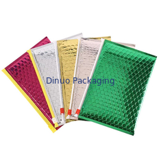 Acolchado PVC Bolsa de burbujas con cremallera Bolsa de bolsas cosméticas con cremallera
