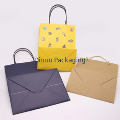 Bolsa de embalaje de papel Kraft Bolsa de regalo de artesanía de compras Bolsa biodegradable con mango retorcido