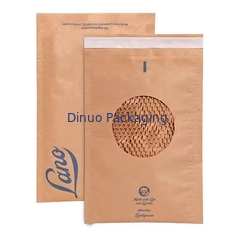 Compostable Papel Kraft de panal de miel acolchado Envase expreso Biodegradable Correo a prueba de choques Envío bolsas de correo