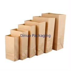 Envases de bolsas de papel personalizadas Bolsas de papel Kraft de calidad alimentaria reciclables