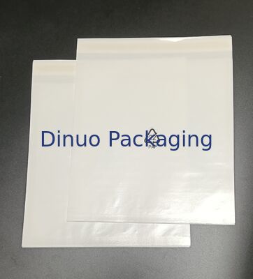 Bolsas de papel glassine blanco con sellado de tres lados con logotipo de reciclaje, embalaje ecológico de grado alimenticio para alimentos secos y manualidades