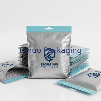 Auto-sellado de la banda adhesiva de la burbuja de bolsas de correo a prueba de agua diseño de logotipo personalizado duradero de protección de embalaje sobres para el envío seguro