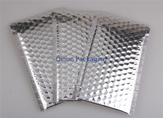 Autoadhesivo color plata de los anuncios publicitarios metálicos de la burbuja del papel de aluminio para el empaquetado postal