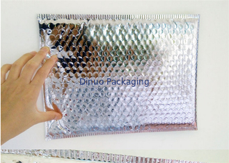 Los bolsos de burbuja de plata del segundito del #B del bolso 15x210m m del anuncio publicitario de la burbuja para el transporte engrasan resistente