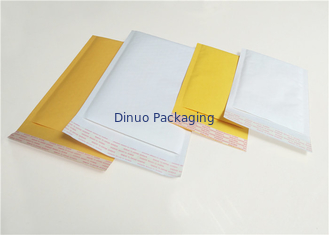 Anuncios publicitarios de la burbuja de Kraft de la talla 4 del envío, sobres de envío blancos/del amarillo 9,5" X14”