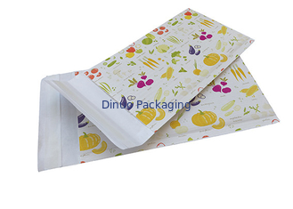 Ningunos sobres acolchados acanalados blancos plásticos Eco del papel de Kraft amistoso