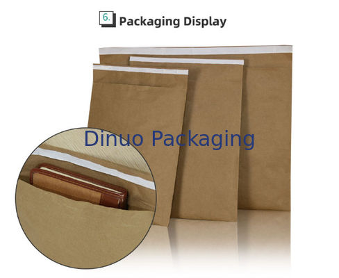 Cantidad por paquete, 100 sobres acolchados de papel, bolsas de papel exteriores resistentes al agua en forma de panal, adecuadas para embalaje duradero