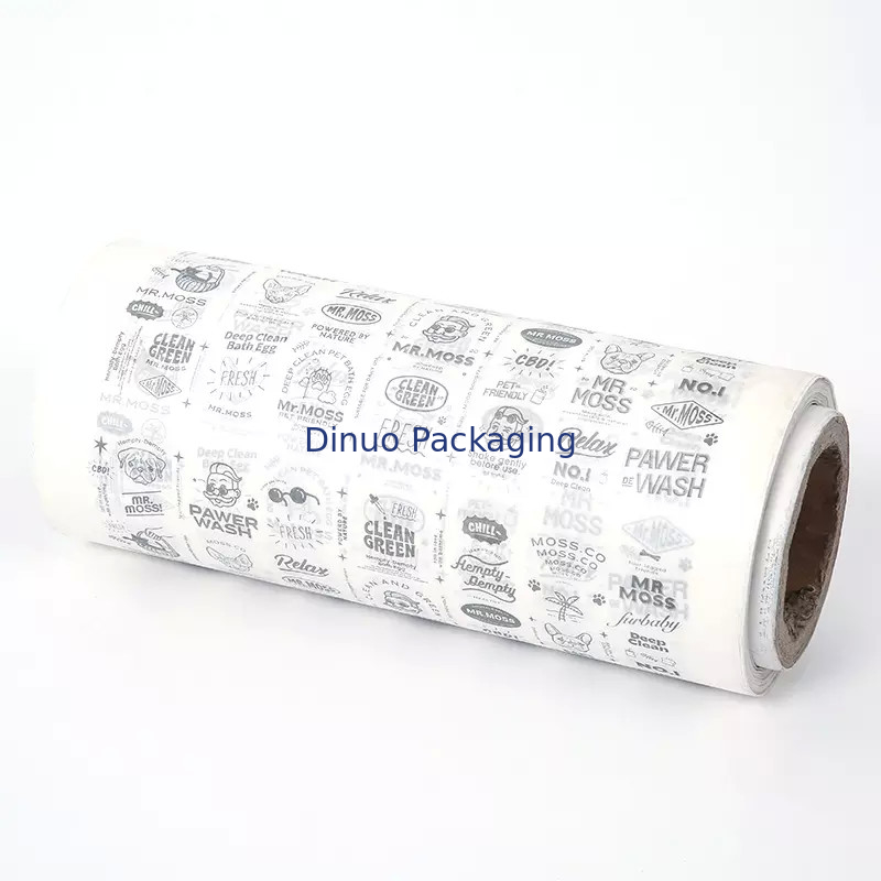 Envoltura de papel tisú de metal blanco y dorado de marca para bolso de mujer/joyería