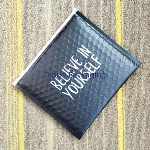 Poly Air Zip Lock Bolsa de correo de burbujas de plástico personalizado de color claro Inflable con logotipo