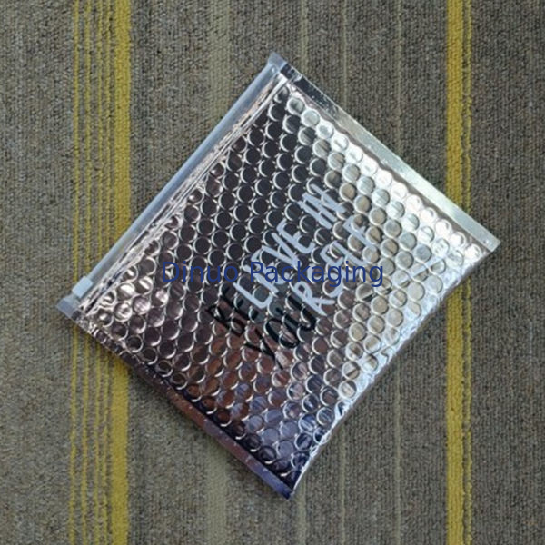 Poly Air Zip Lock Bolsa de correo de burbujas de plástico personalizado de color claro Inflable con logotipo