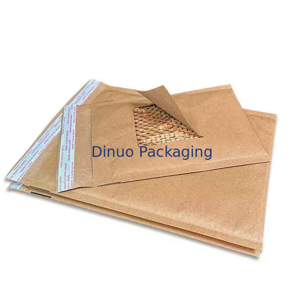 Envase de papel Kraft con palletos de panal de miel biodegradable a prueba de choques
