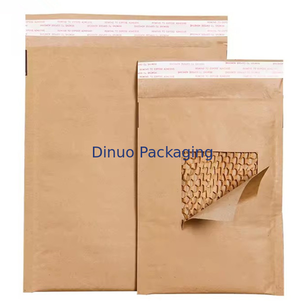 Envase de papel Kraft con palletos de panal de miel biodegradable a prueba de choques