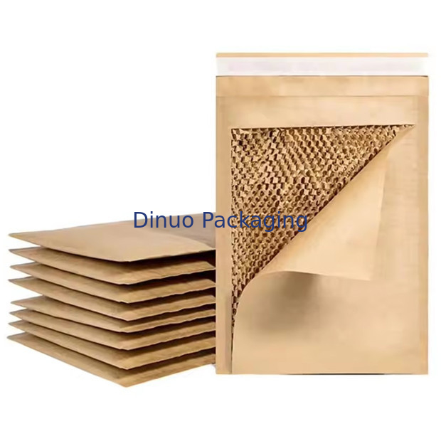 Envase de papel Kraft con palletos de panal de miel biodegradable a prueba de choques