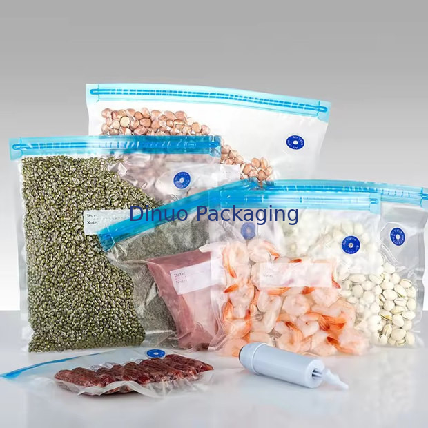 Di adiós a los desperdicios de alimentos con alimentos Vacuo Bolsas de cremallera artículo reutilizable