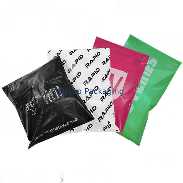 Bolsa de plástico biodegradable 100% compuesta y ecológica con embalaje de impresión de 8 colores