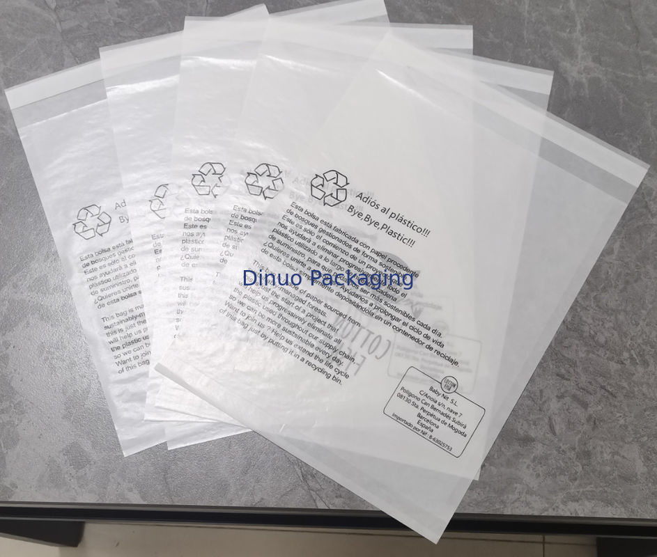 Bolsas de papel personalizadas con sellado de tres lados reciclables para el diseño de empaque de artículos de uso diario en PDF