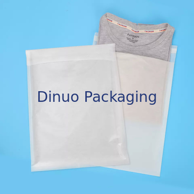 Escudete no plástico claro de la bolsa de papel de papel cristal de la ropa para la camiseta