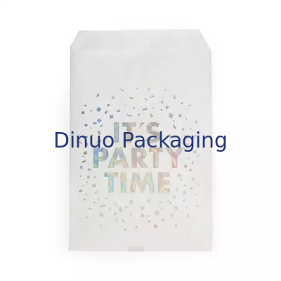 Prenda impermeable reciclada de la bolsa de papel de papel cristal abonable para la ropa