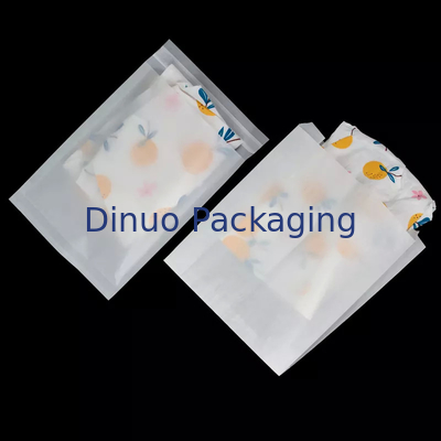 Grasa biodegradable amistosa semi transparente de Eco de la bolsa de papel de papel cristal resistente