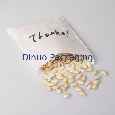 Sobre de palomitas de maíz para galletas de bolsa de papel Glassine personalizado 100% apto para alimentos