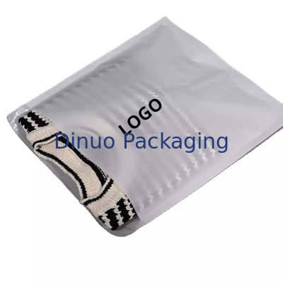 La ropa impermeable del logotipo de encargo estampó el sobre blanco de la bolsa del embalaje de la bolsa de papel de Glassine