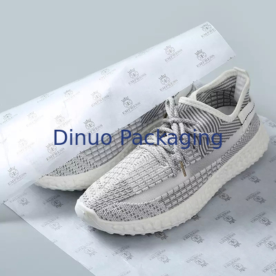 Empaquetado blanco reciclable del zapato del regalo del abrigo del papel de seda de la Navidad con el logotipo de encargo