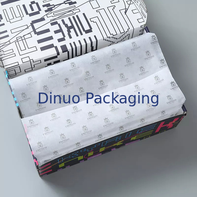 Empaquetado blanco reciclable del zapato del regalo del abrigo del papel de seda de la Navidad con el logotipo de encargo