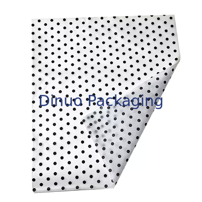 Envoltura de papel tisú de fondo de doble Color de guinga de lunares para esmalte de uñas de caja de zapatos