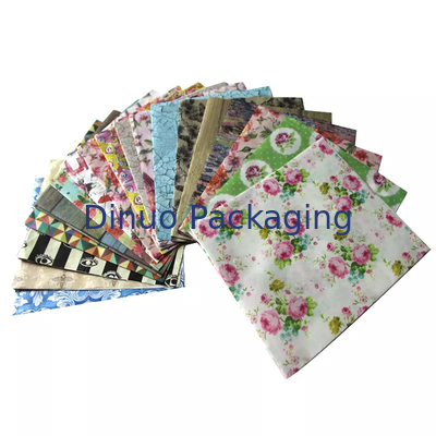 Envoltura de papel tisú de fondo de doble Color de guinga de lunares para esmalte de uñas de caja de zapatos