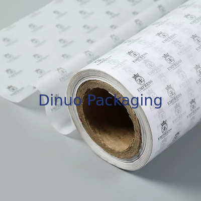 Envoltura de papel tisú de metal blanco y dorado de marca para bolso de mujer/joyería