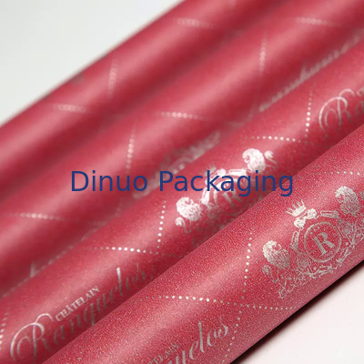 Papel de seda de embalaje fino 17g del regalo alegre rojo del zapato del color de la impresión de encargo para empaquetar