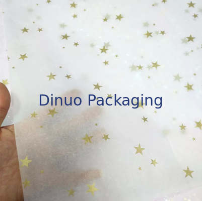 Envoltura de papel tisú biodegradable de punto de onda con dibujos de Navidad para regalo facial de perfume
