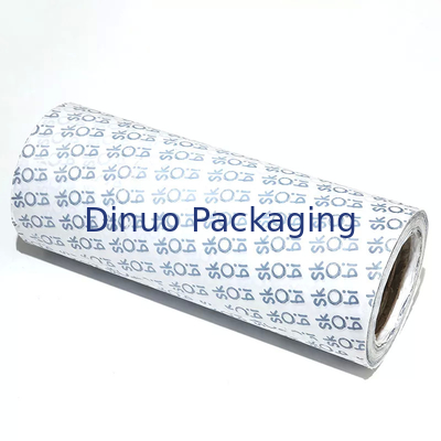 Rollo de envoltura de papel tisú reciclado blanco con logotipo negro personalizado para regalo de zapatos