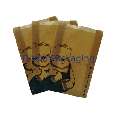 Bolsas de papel biodegradables translúcidas de la cera de los alimentos con los sobres del cristal del escudete de la tira adhesiva