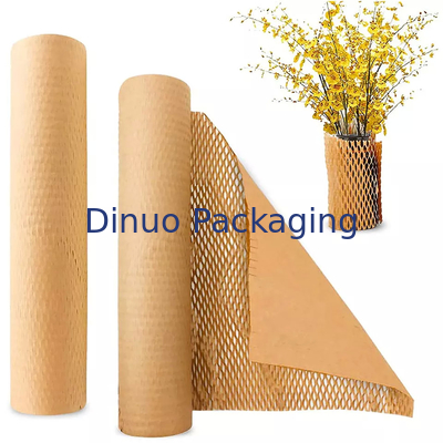 Papel Kraft de nido de abeja biodegradable de pulpa de madera que amortigua la bola de nido de abeja protectora